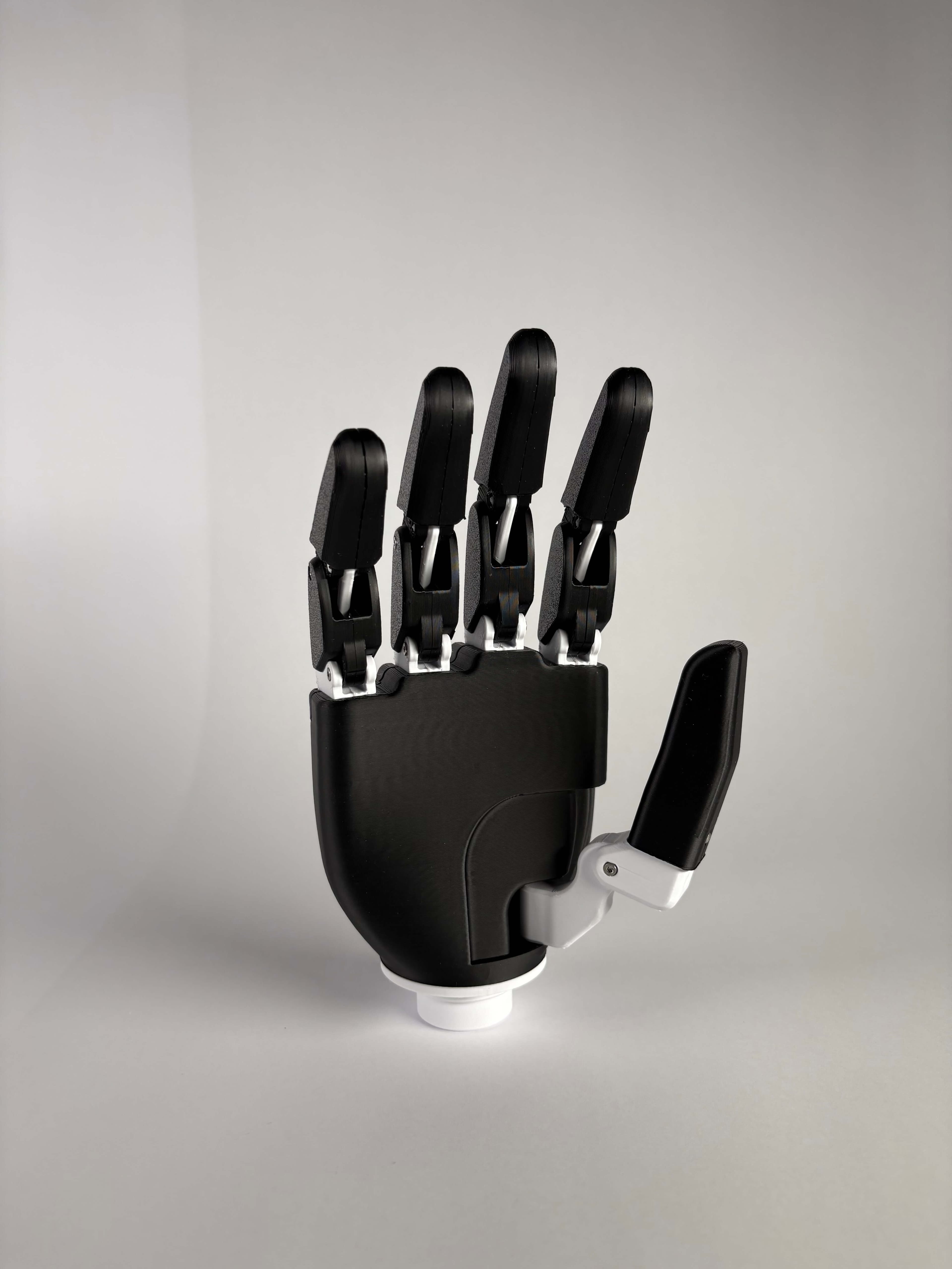 The Origin Hand prosthetic hand. A modular, touch sensing bionic hand