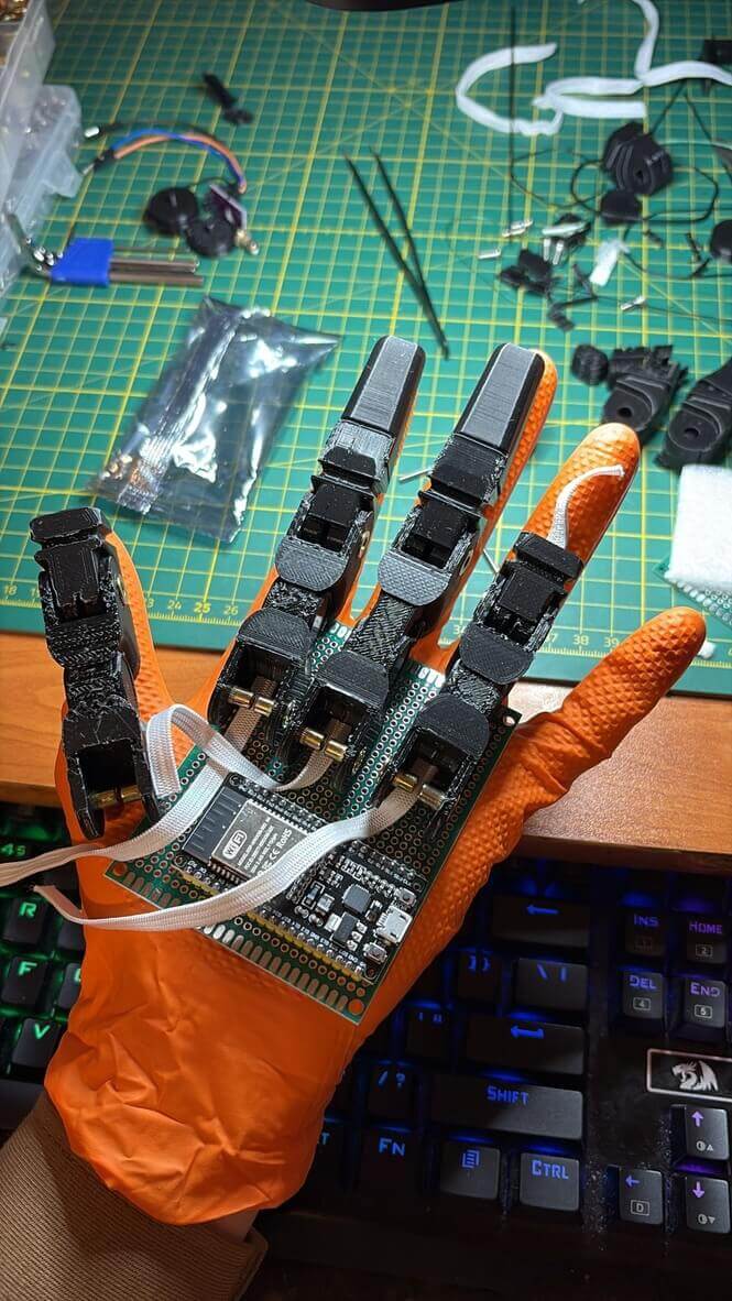 Titania bionic hand work in progress